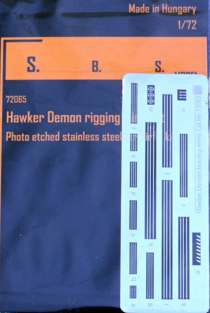1/72 Hawker Demon rigging wire PE set (AIRFIX)