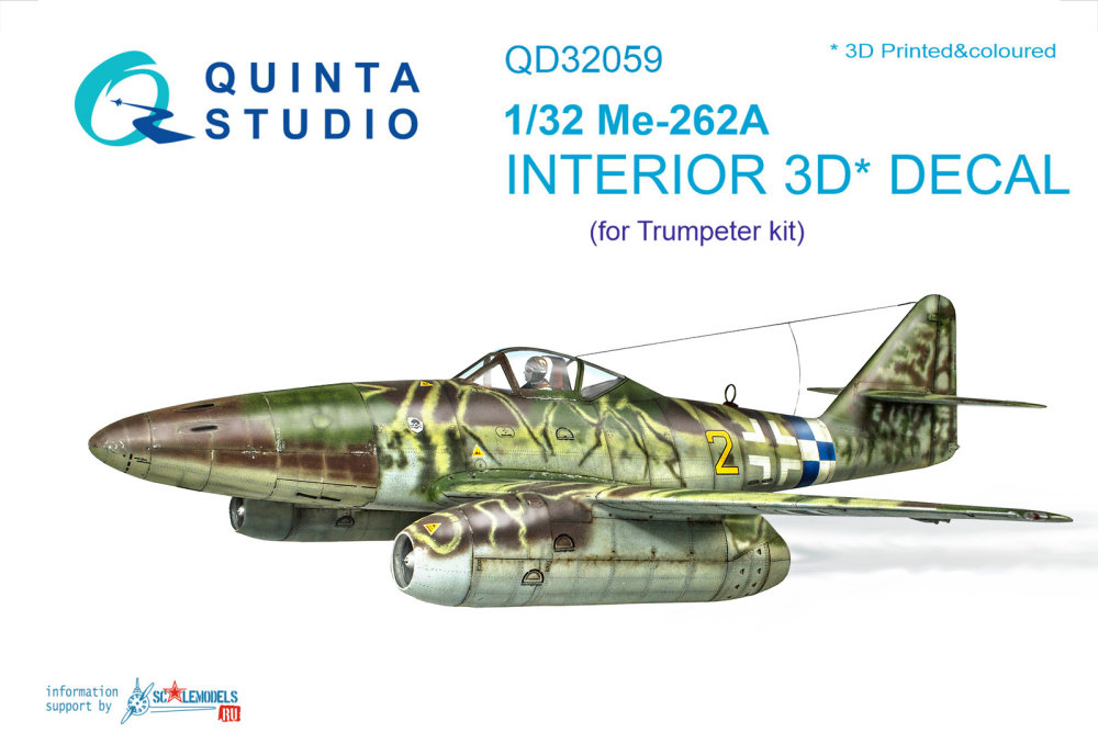 1/32 Me-262A 3D-Print&col.Interior (TRUMP)