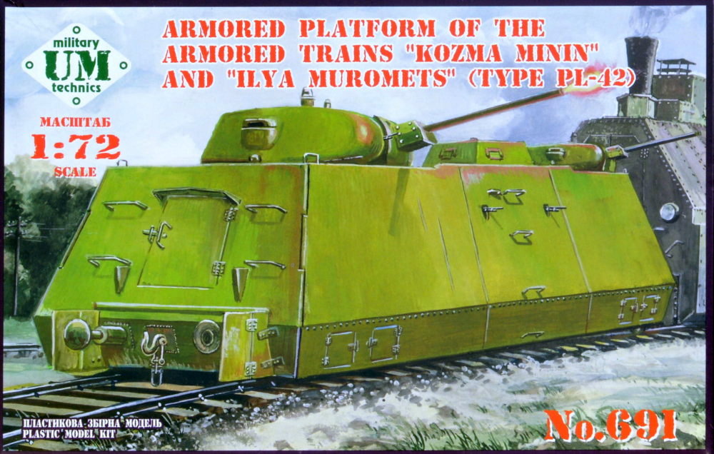 1/72 Armored Platform of Train 'Kozma Minin'