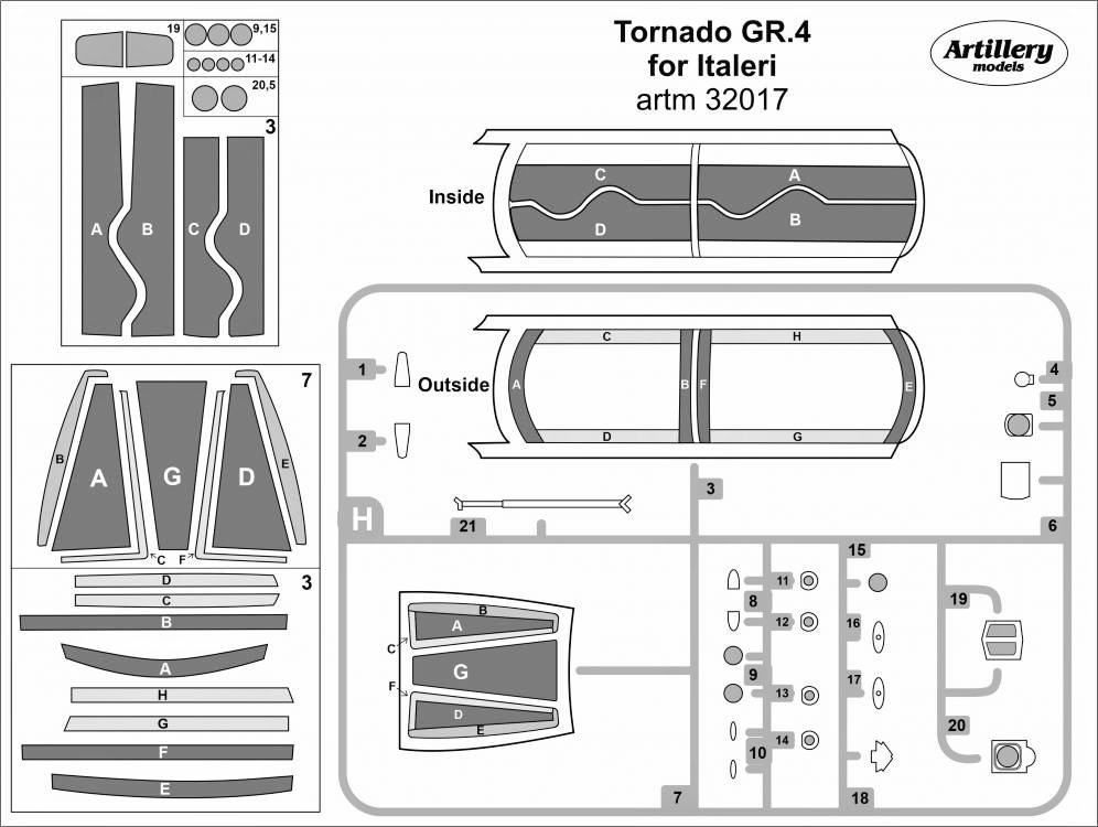 1/32 Masks for Tornado GR.4 (ITAL)