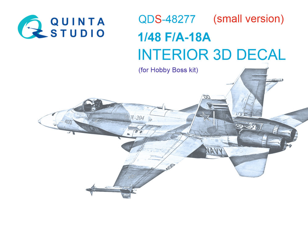 1/48 F/A-18A 3D-Print&col. Interior (HOBBYB) SMALL