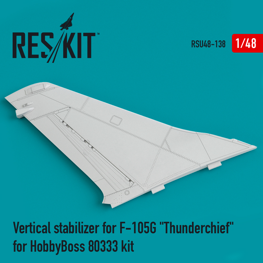 1/48 Vertical stabilizer for F-105G 'Thunderchief'