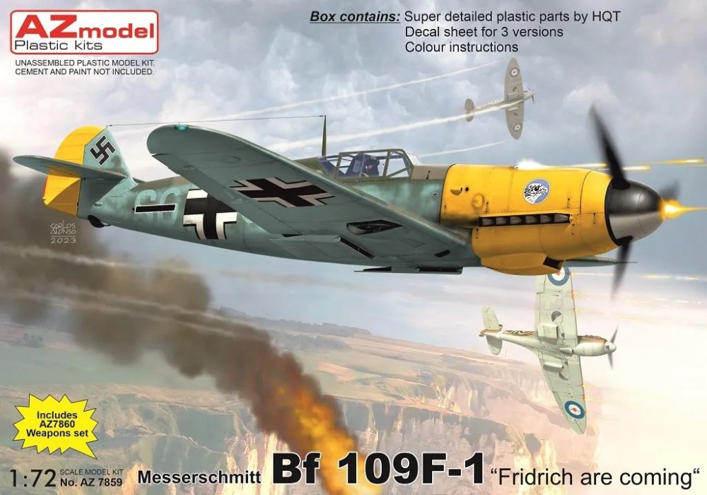 1/72 Messerschmitt Bf 109F-1 (3x camo)