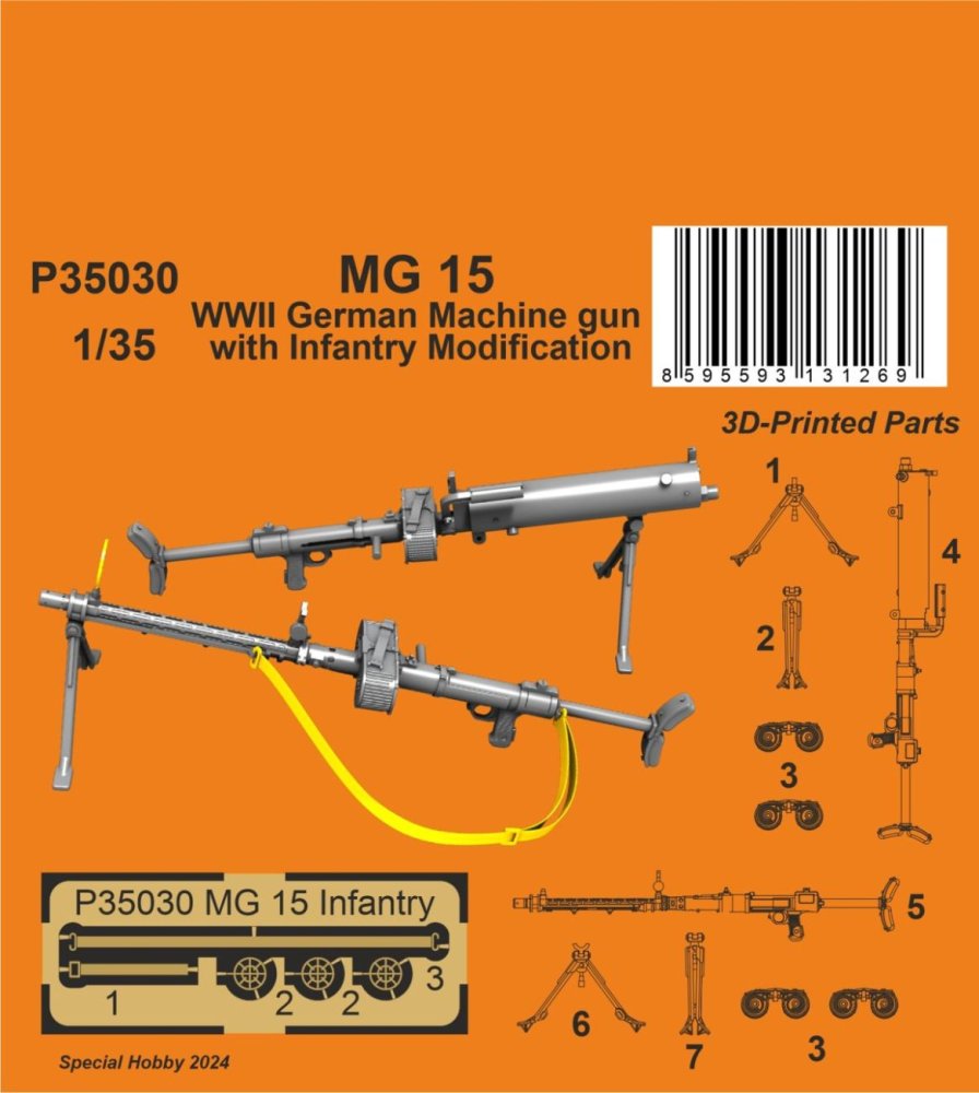 1/35 MG 15 German WWII MG w/ Infantry Modification