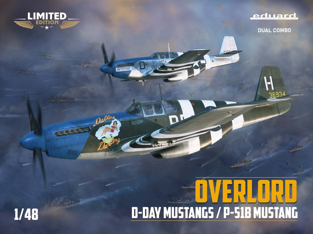 1/48 OVERLORD: D-DAY MUSTANGS Dual Combo (Limited)