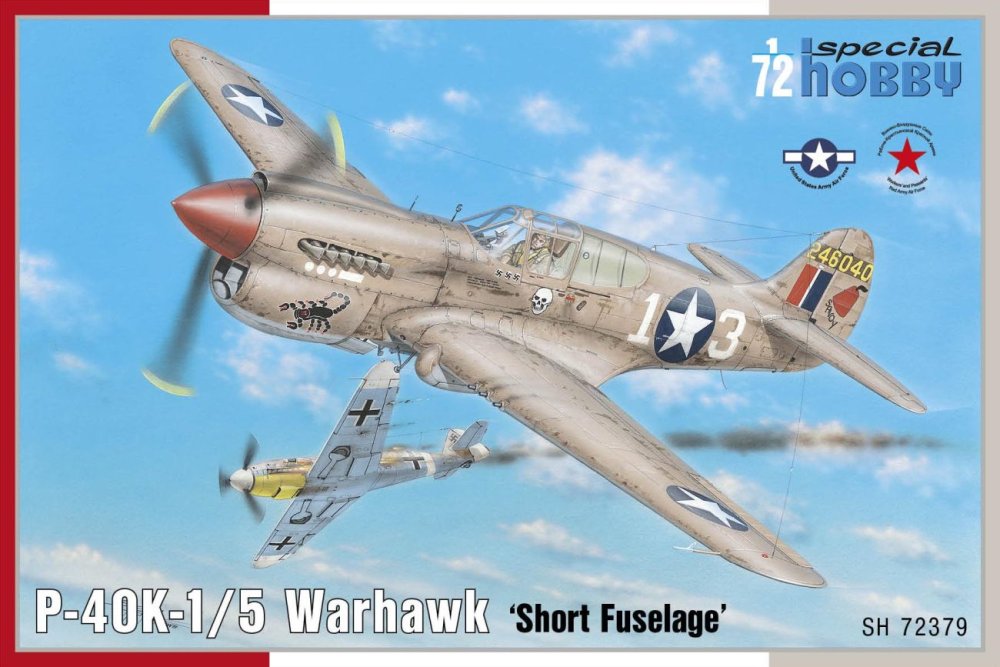 1/72 P-40K-1/5 Warhawk 'Short Fuselage' (4x camo)