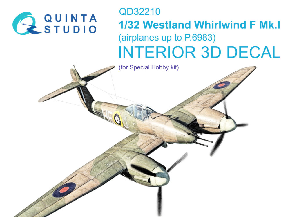 1/32 Westland Whirlwind F Mk.I 3D-Print.&col.Int.