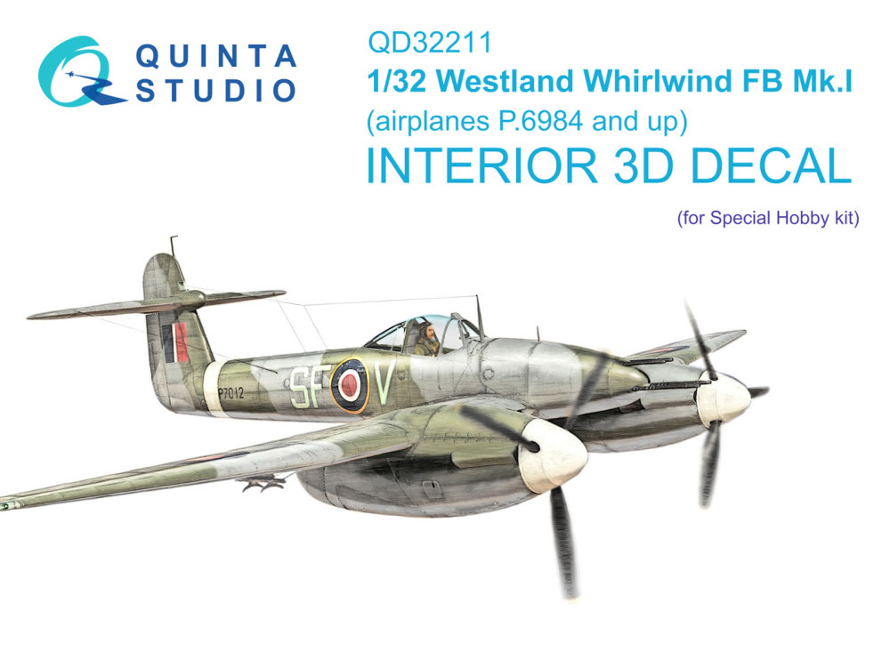 1/32 Westland Whirlwind FB Mk.I 3D-Print.&col.Int.