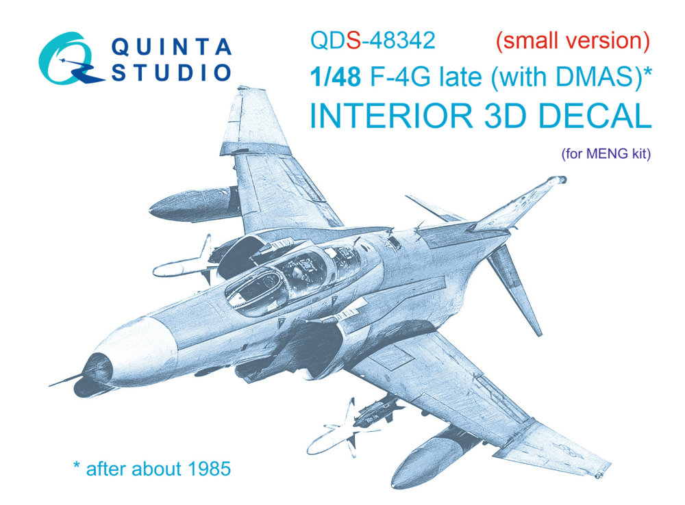 1/48 F-4G late 3D&colour.Interior (MENG) SMALL