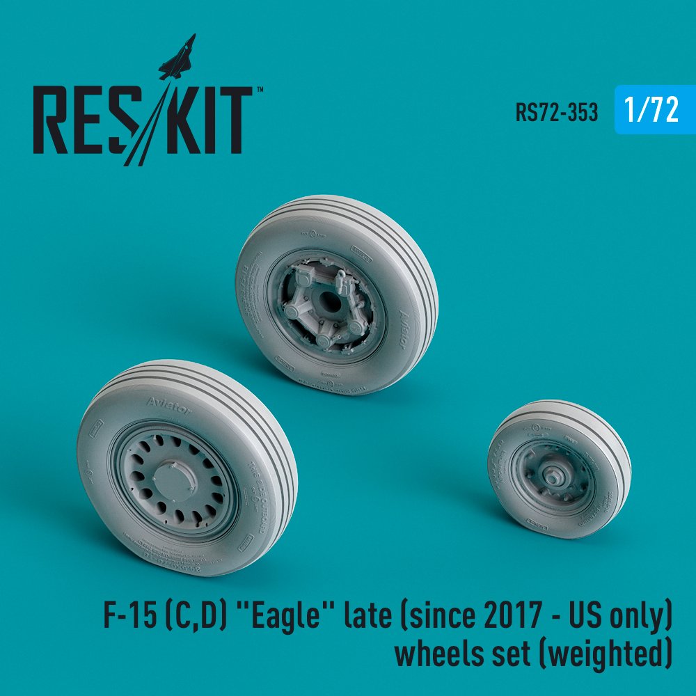 1/72 F-15 C,D Eagle late - US only wheels weighted