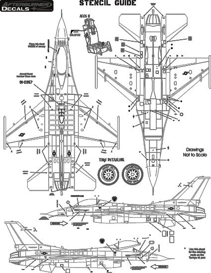 MODELIMEX Online Shop | 1/48 F-16C/CJ/CG Stencils | your favourite ...