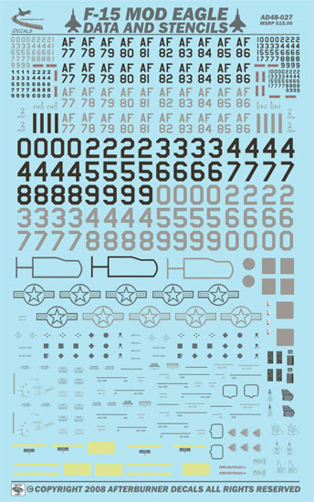 MODELIMEX Online Shop | 1/48 F-15C Stencils | your favourite model shop