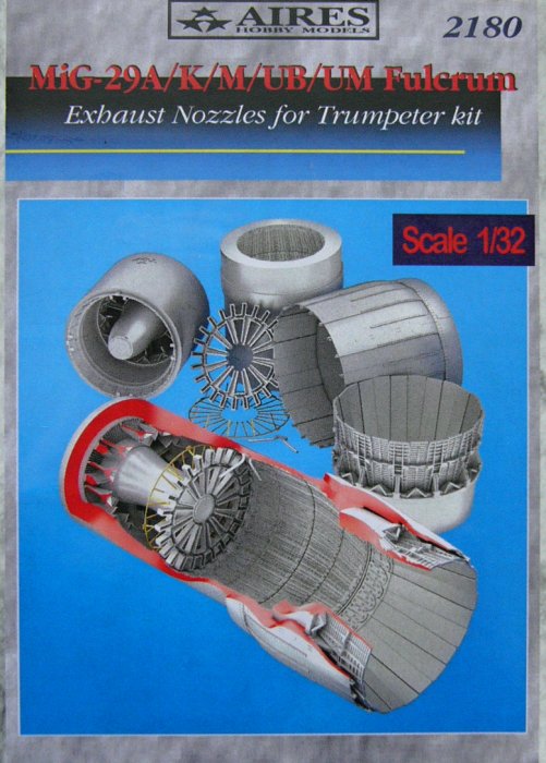 1/32 MiG-29A Fulcrum exhaust nozzles (TRUMP)