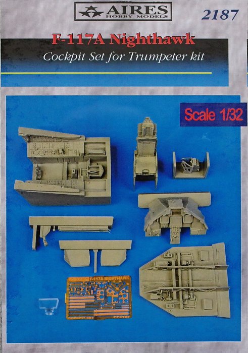 1/32 F-117A Nighthawk cockpit set (TRUMP)