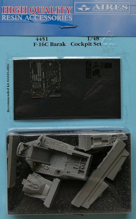 1/48 F-16C Barak cockpit set  (HAS)