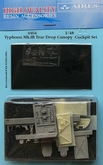 1/48 Typhoon Mk.IB tear drop canopy cock.set (HAS)