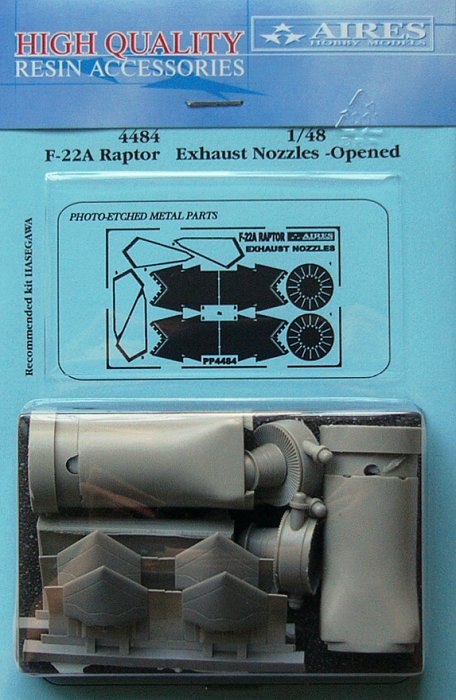 1/48 F-22A Raptor exhaust nozzles - opened (HAS)