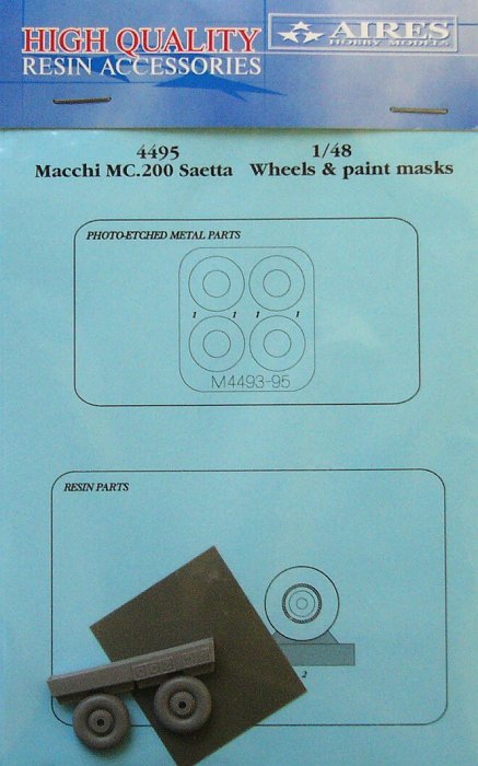 1/48 Macchi MC.200 Saetta wheels & paint masks