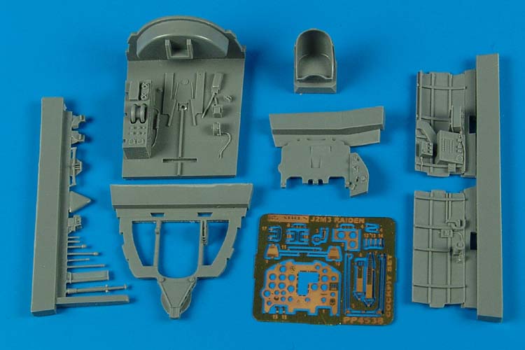 1/48 J2M3 Raiden cockpit set  (HAS)