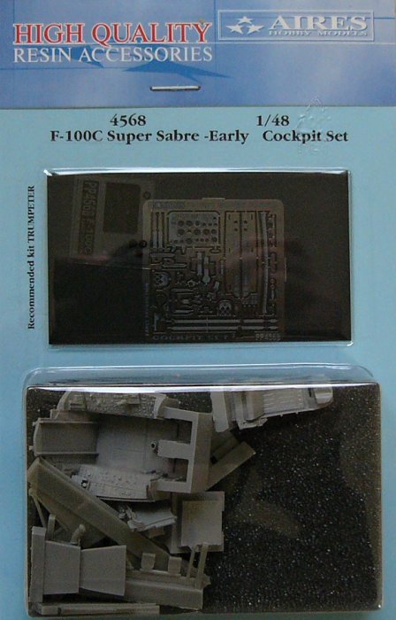 1/48 F-100C Super Sabre cockpit set - early (TRUM)