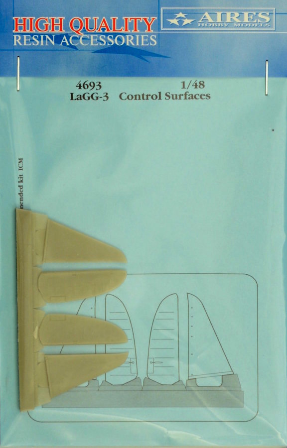 1/48 LaGG-3 control surfaces (ICM)