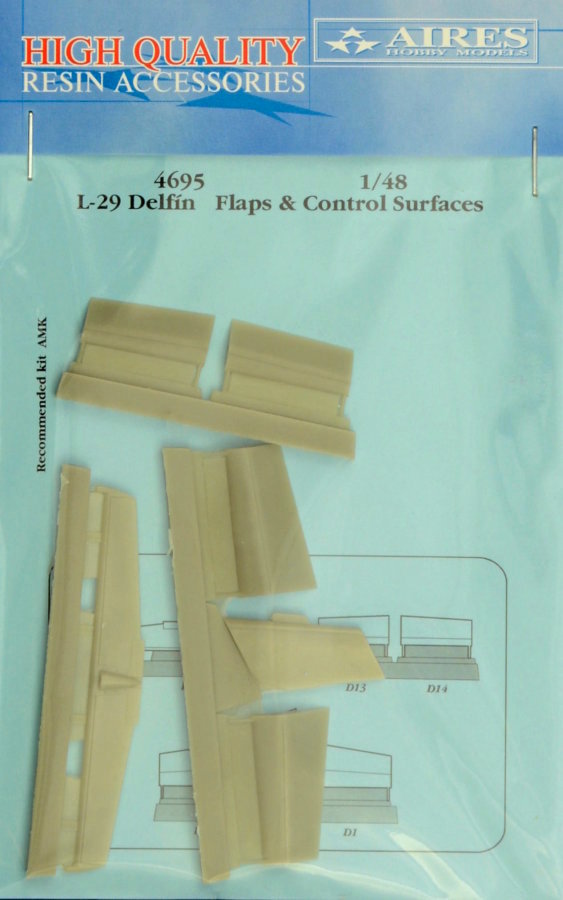 1/48 L-29 Delfin control surfaces (AMK)