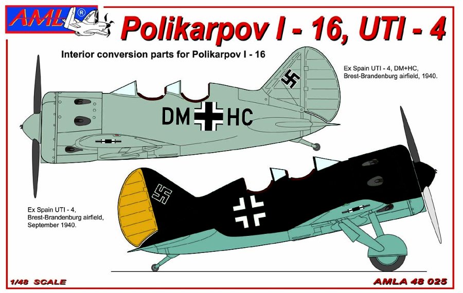 1/48 Polikarpov I-16 UTI-4 Interior set (Germany)