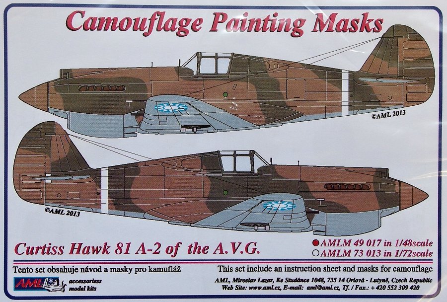 1/48 Camouflage masks Curtiss Hawk 81 A-2 (A.V.G.)