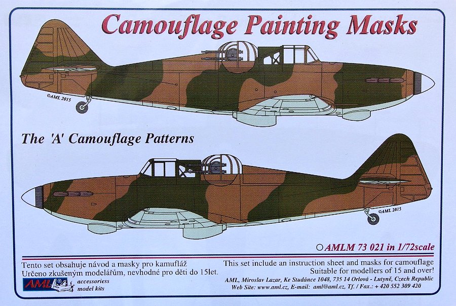 1/72 Camouflage masks Defiant Mk.I patterns A