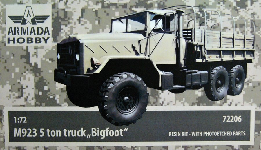 1/72 M923 5ton truck BIGFOOT (resin kit w/ PE)