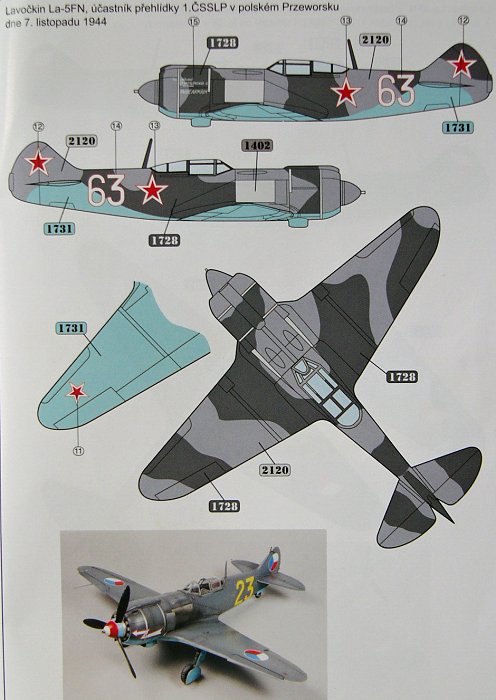 MODELIMEX Online Shop | 1/48 Lavochkin S-95 / La-5FN (5 decal versions ...