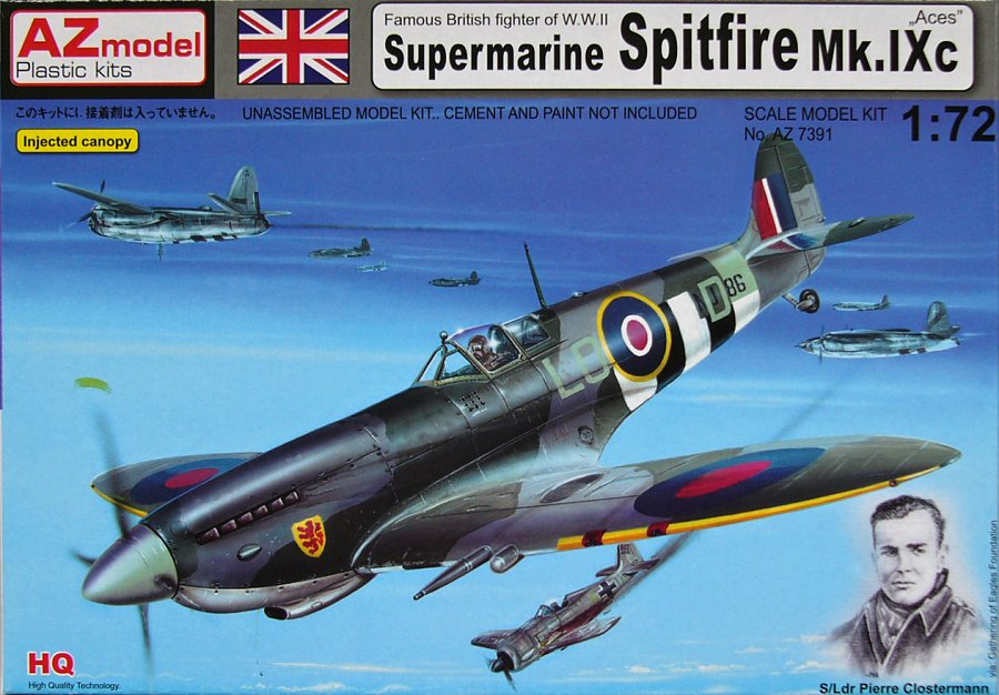 MODELIMEX Online Shop | 1/72 Supermarine Spitfire Mk.IXc 'ACES' (4x RAF ...