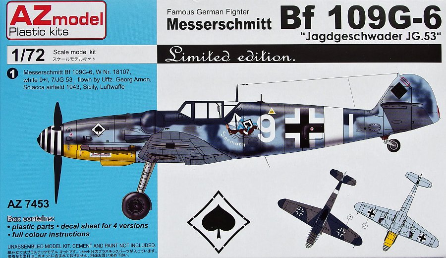 MODELIMEX Online Shop | 1/72 Messerschmitt Bf-109G-6 Jagdgeschwader JG ...