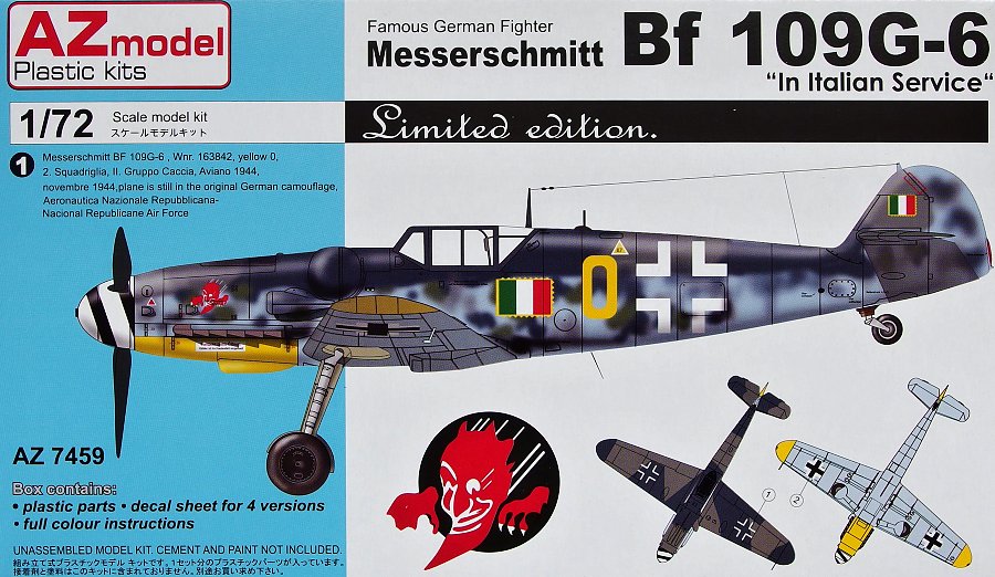 MODELIMEX Online Shop | 1/72 Messerschmitt Bf-109G-6 'Italian service ...