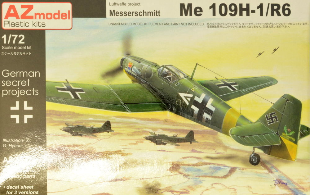 MODELIMEX Online Shop | 1/72 Messerschmitt Me 109H-1/R6 (3x camo ...