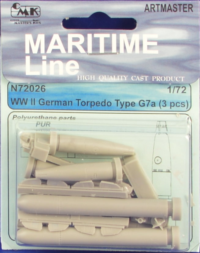 1/72 German WWII Torpedo Type G7a (3 pcs.)