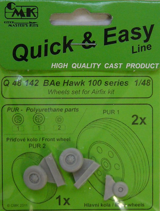 1/48 BAe Hawk 100 series - wheels set (AIRFIX)