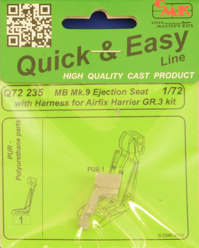 1/72 MB Mk.9 Ejection Seat w/ Harness (AIRFIX)