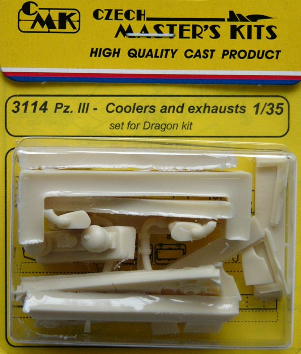 1/35 Pz.III Coolers and exhausts  (DRAG)