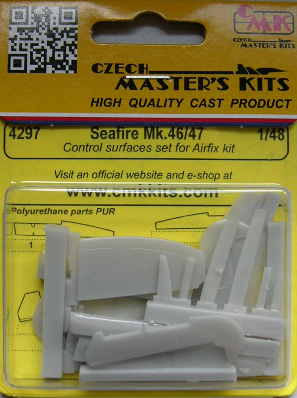 1/48 Seafire Mk.46/47 Control surfaces set (AIRF)