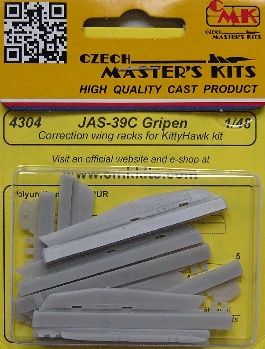 1/48 JAS-39C Gripen Correction wing racks (KITTYH)