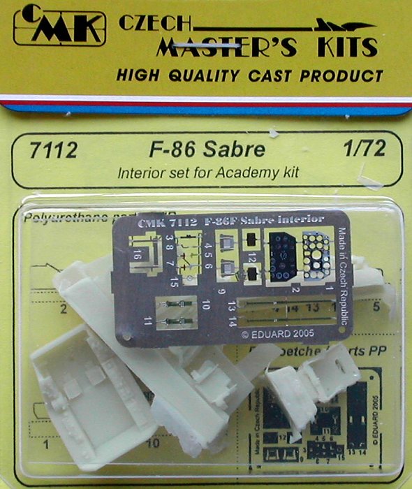 1/72 F-86F Sabre  Interior Set   (ACAD)