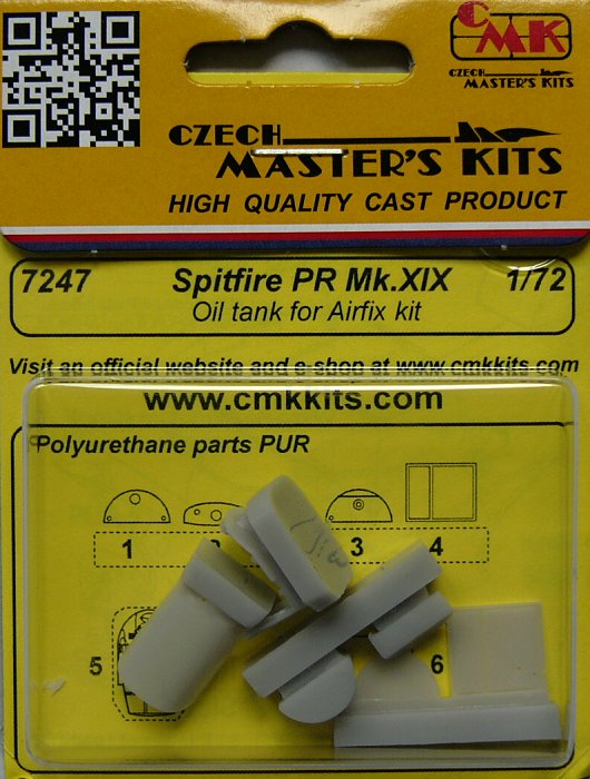 1/72 Spitfire PR Mk XIX - Oil tank (AIRFIX)