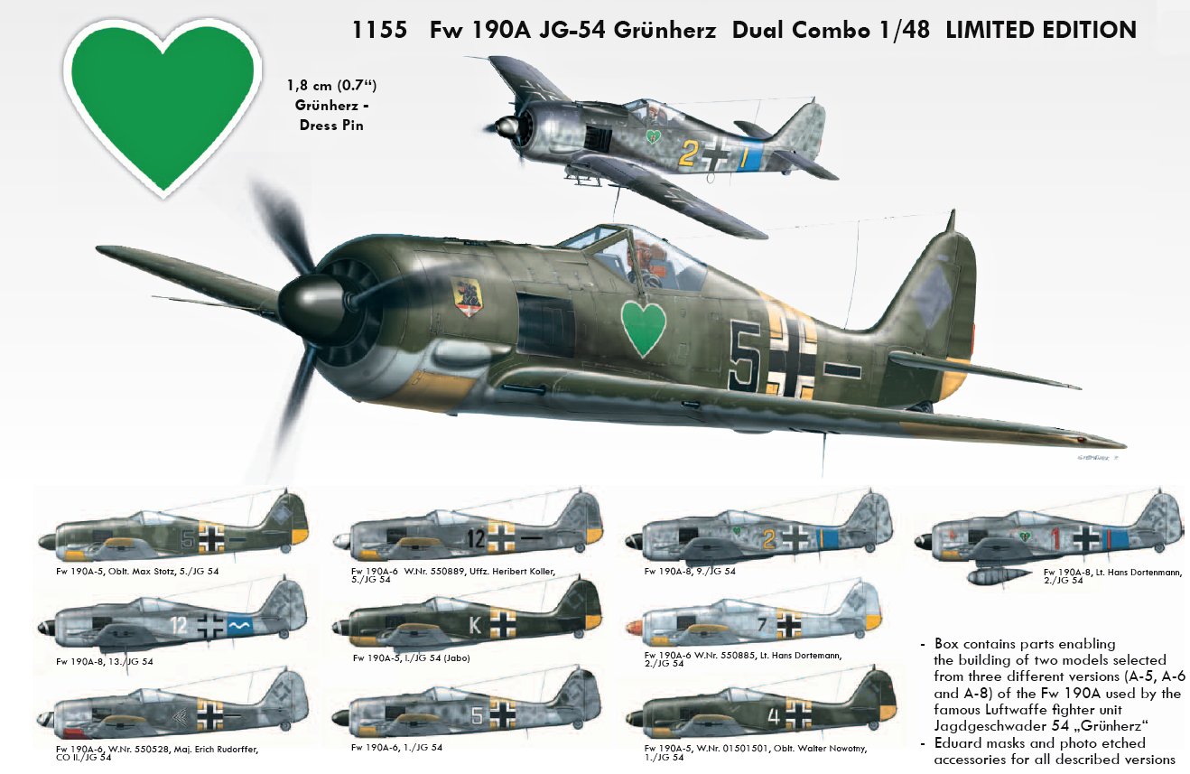 Modelimex Online Shop 1 48 Fw 190a Jg 54 Grünherz Dual Combo Limit