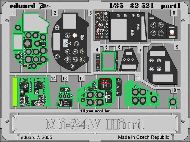 SET 1/35 Mi-24V Hind interior  (TRUMP)