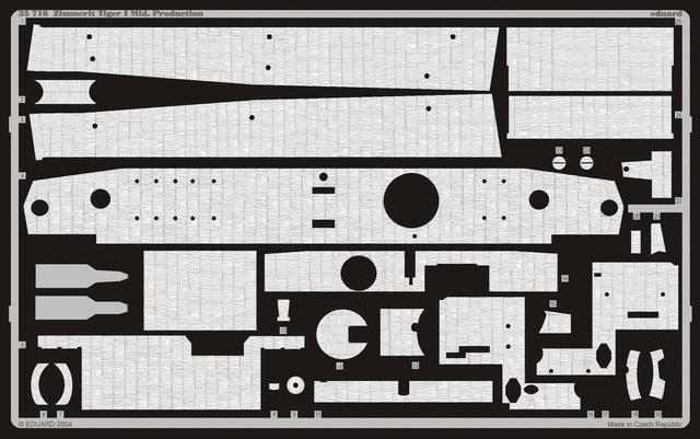 SET Zimmerit Tiger I Mid. Production  (TAM 35194)