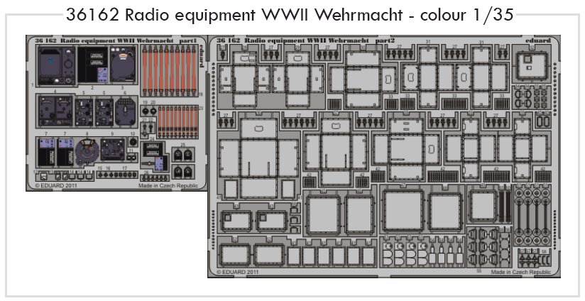 SET Radio equipment WWII Wehrmacht - colour