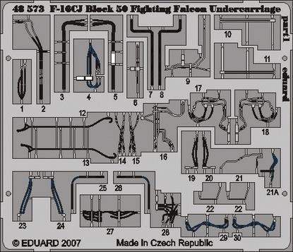 SET F-16CJ Block 50 Fight.Falcon undercar. (TAM)