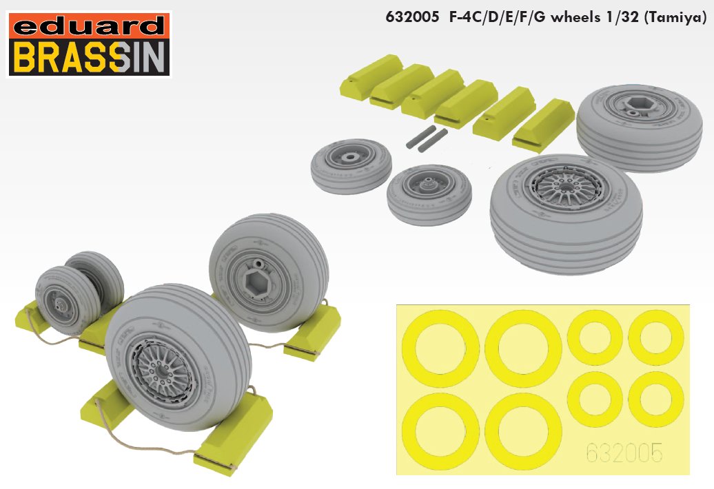 BRASSIN 1/32 F-4C/D/E/F/G wheels (TAM)