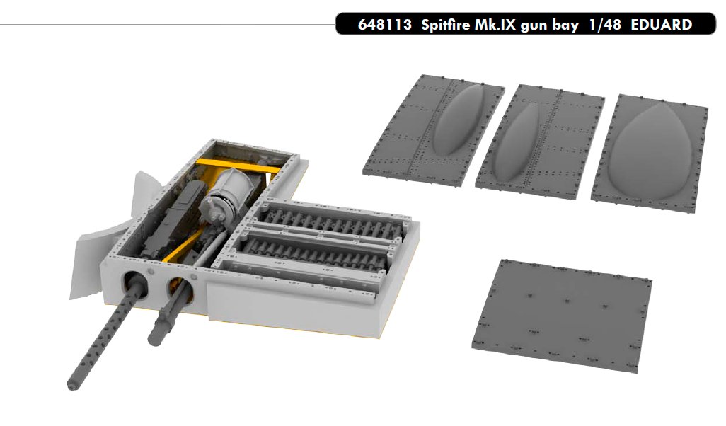 BRASSIN 1/48 Spitfire Mk.IX gun bay (EDU)